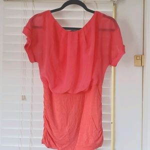Coral Chiffin Blouse